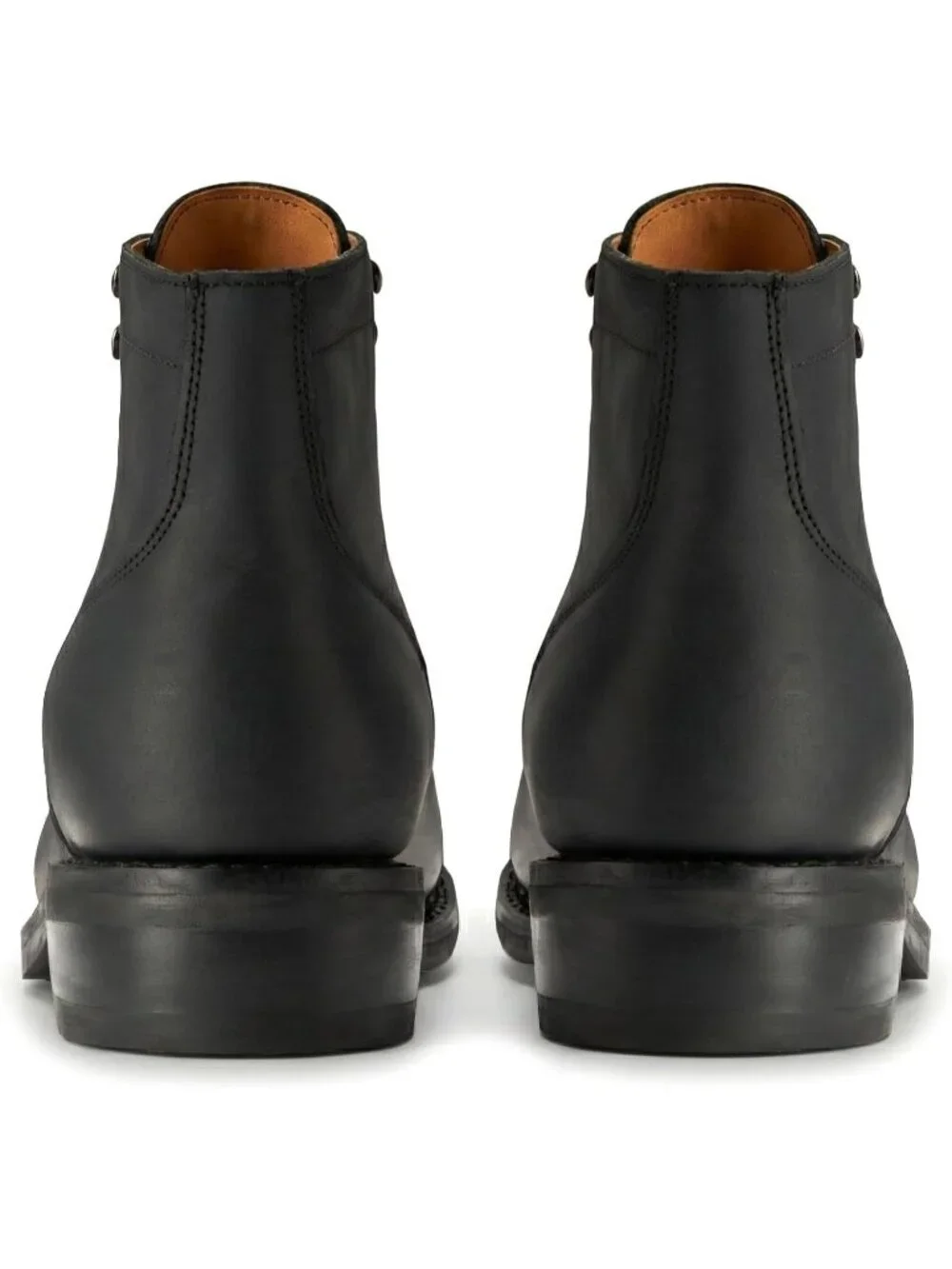 Men's Black Matte Casual Leather Dress Lace Up Ankle Boots Slip on Chukka Boots